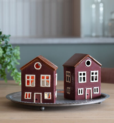 Village lyshus mørk rosa Village lyshus mørk rosa